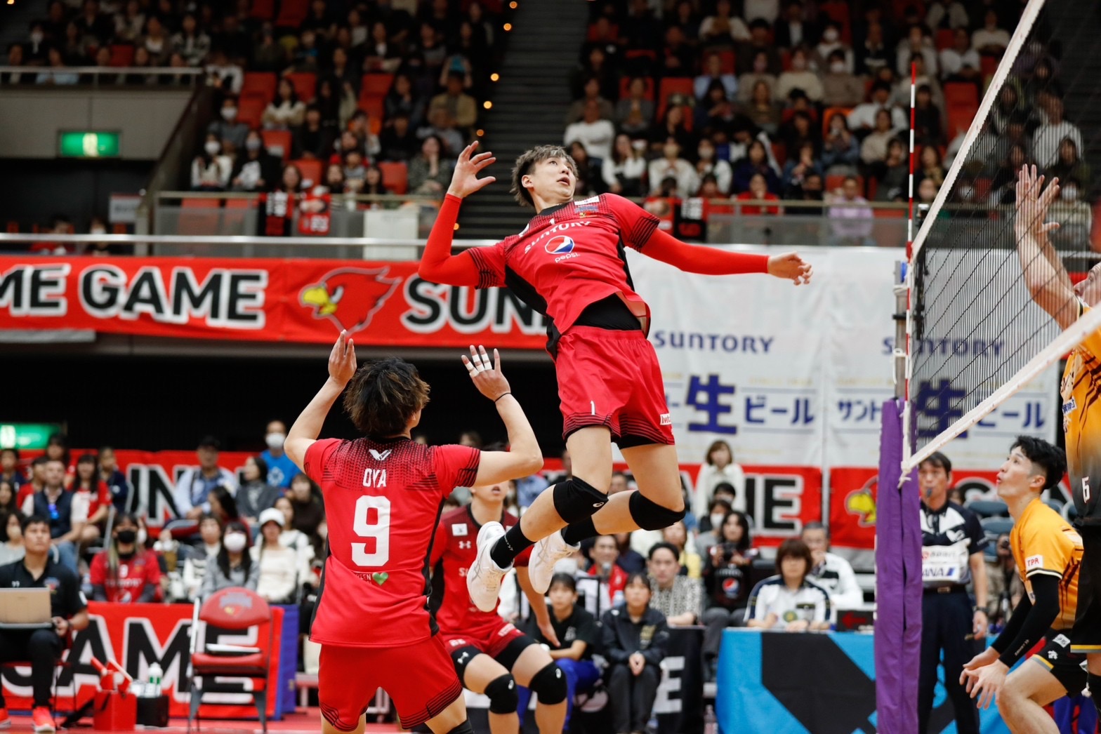 2023-24 V.LEAGUE VC長野トライデンツ戦 サントリーサンバーズ大阪